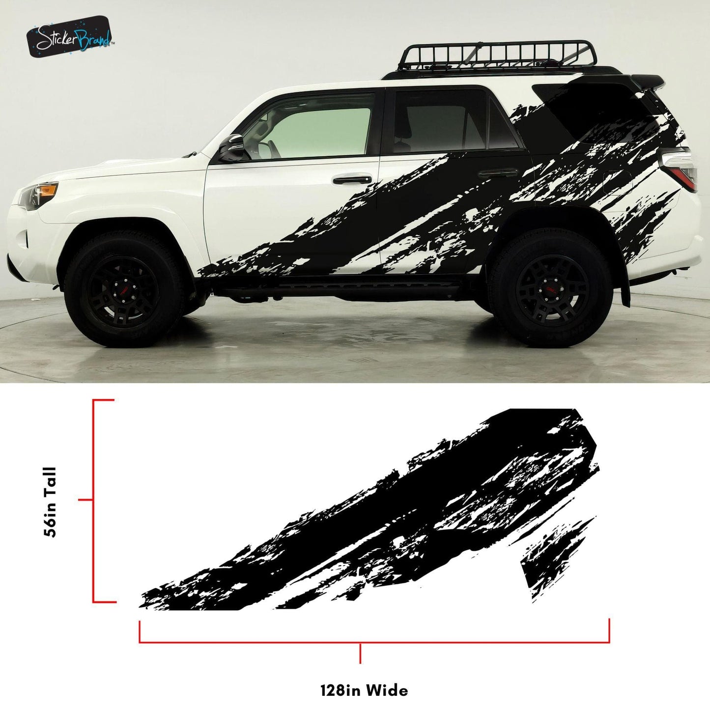 4Runner Mud Splash Graphic Decal. #6810