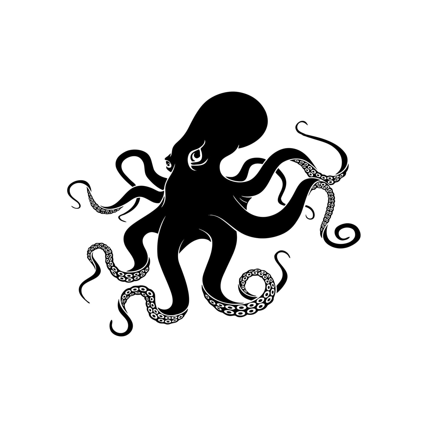 Big Octopus Tentacles Wall Decal Sticker. #5344