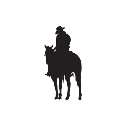 Cowboy on Horse Wall Decal. #567