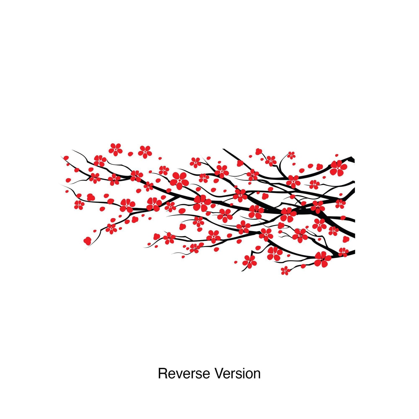 Flower Branch Vinyl Wall Decal Sticker. #425