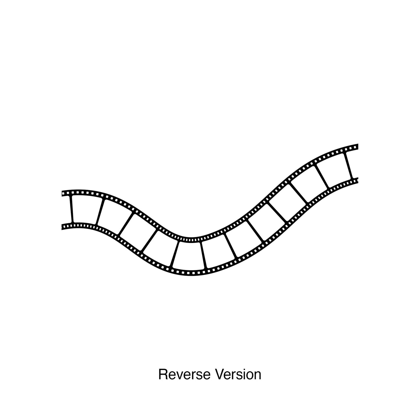 Wavy Film Strip Vinyl Wall Decal Sticker. Movie Theme Room Decor. #1200