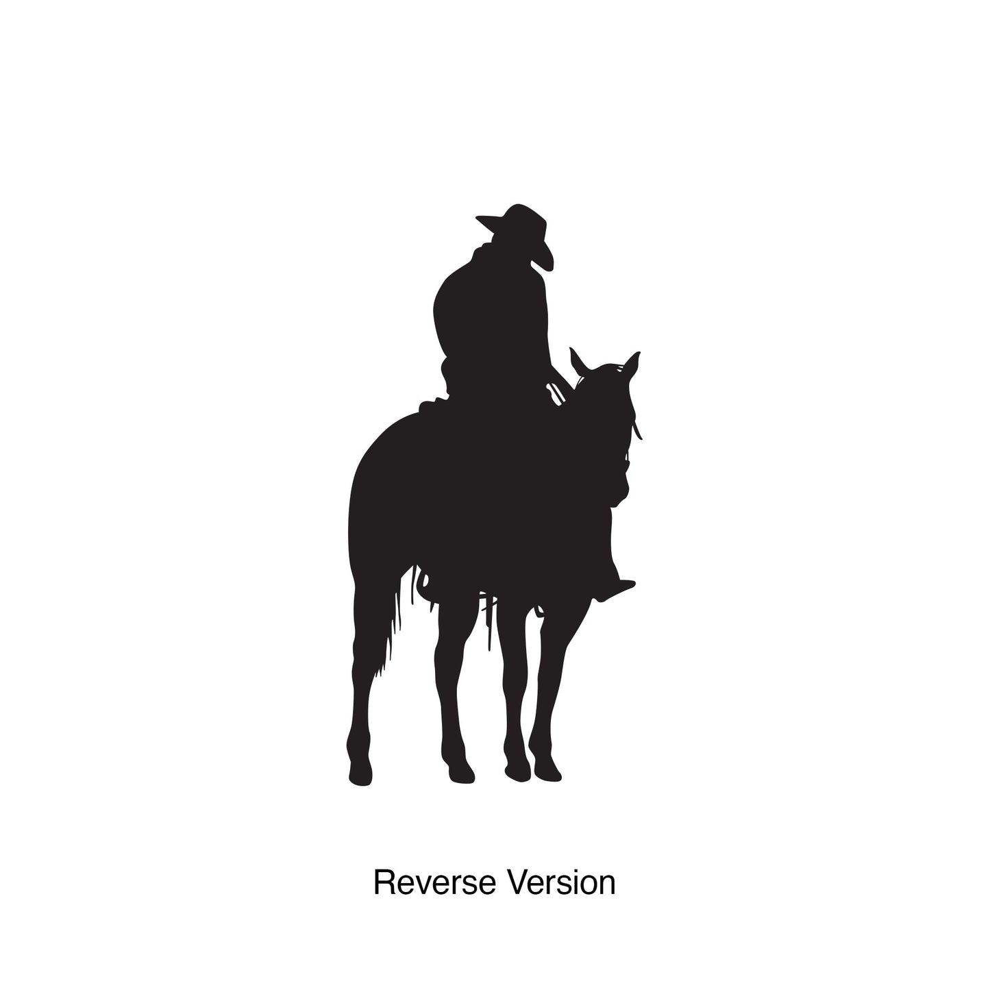 Cowboy on Horse Wall Decal. #567