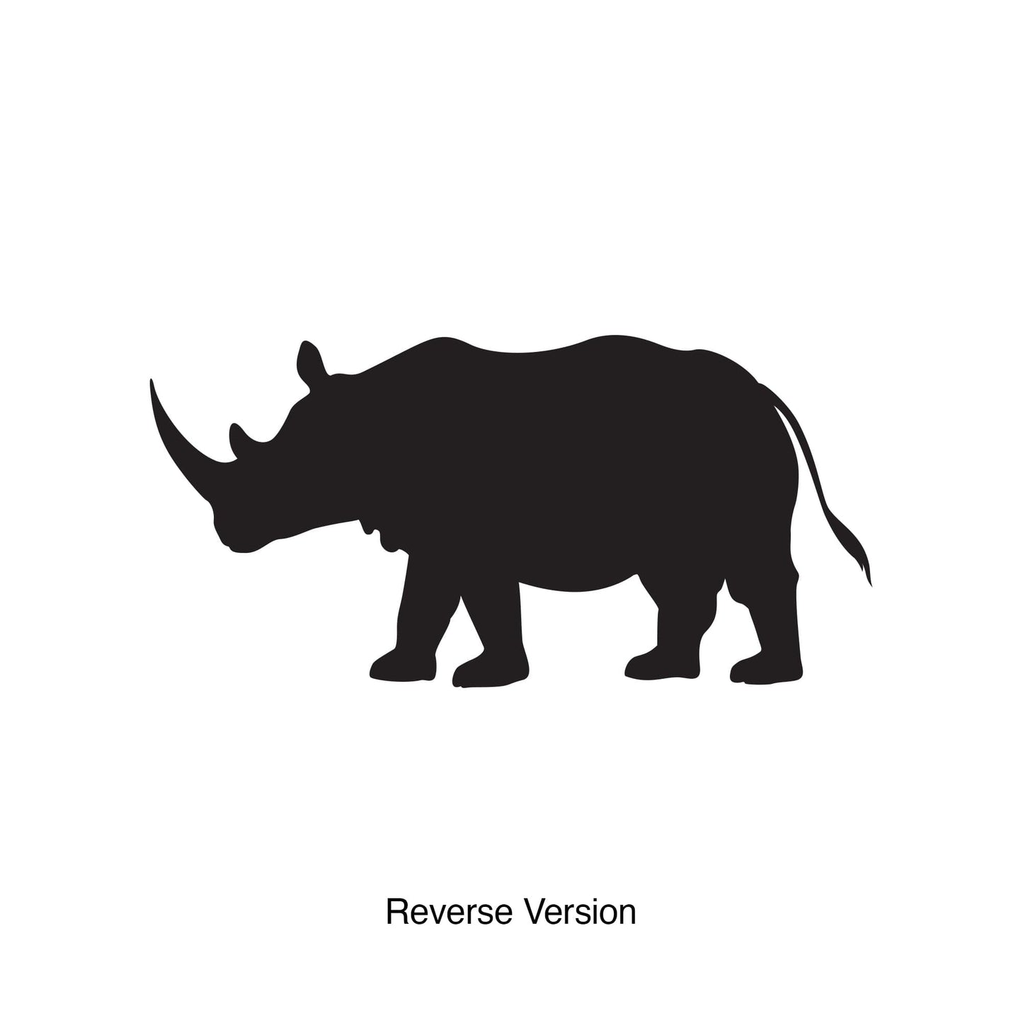 Rhinoceros Wall Decal Sticker. #505