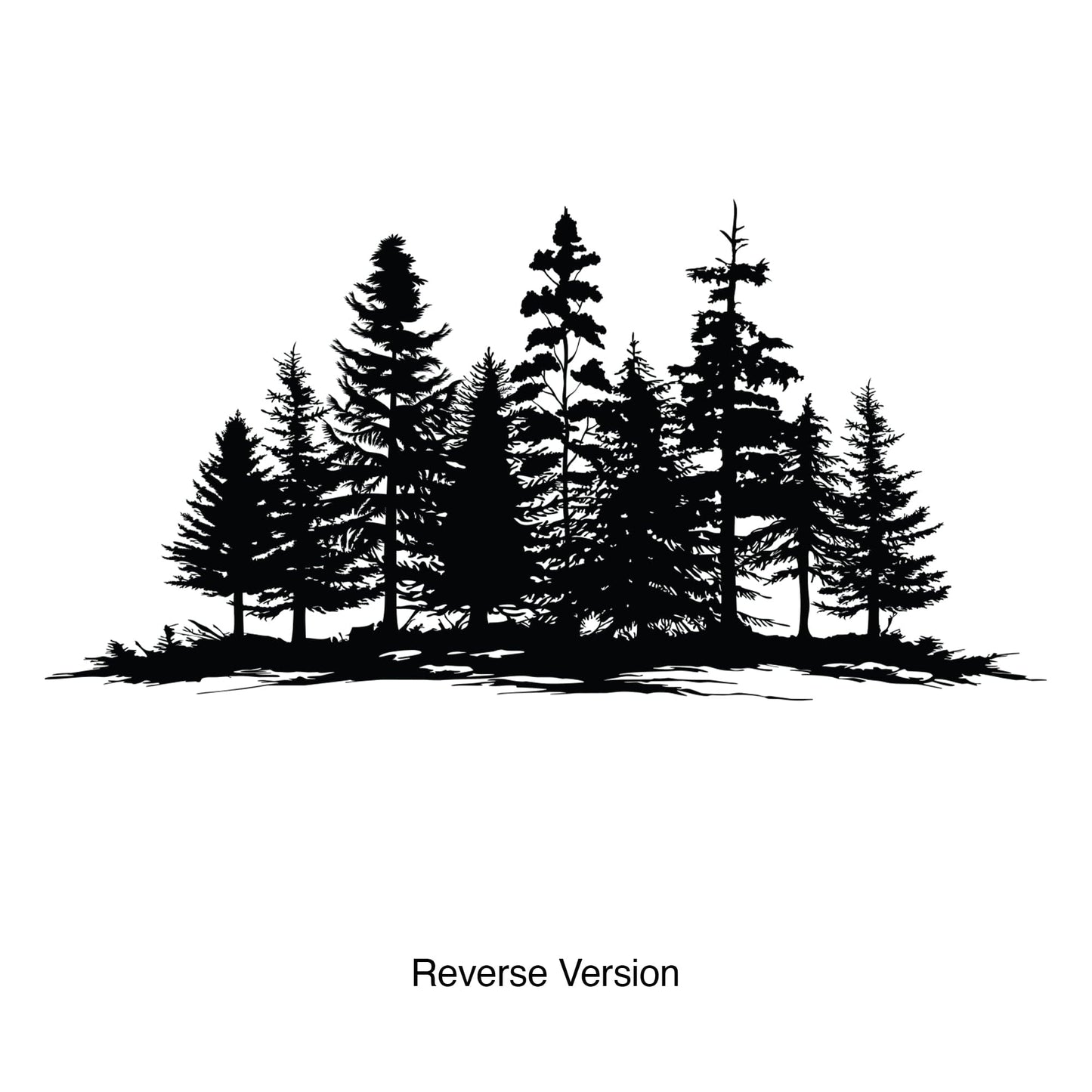 Woodland Forest Tree Wall Decal Sticker. #7083