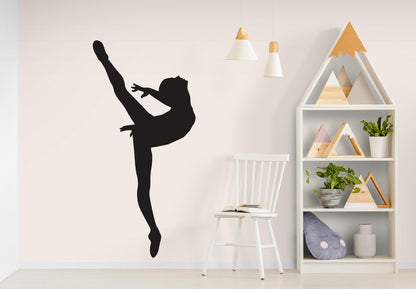 Ballerina Dancer Wall Decal Sticker. Ballet Girl #208