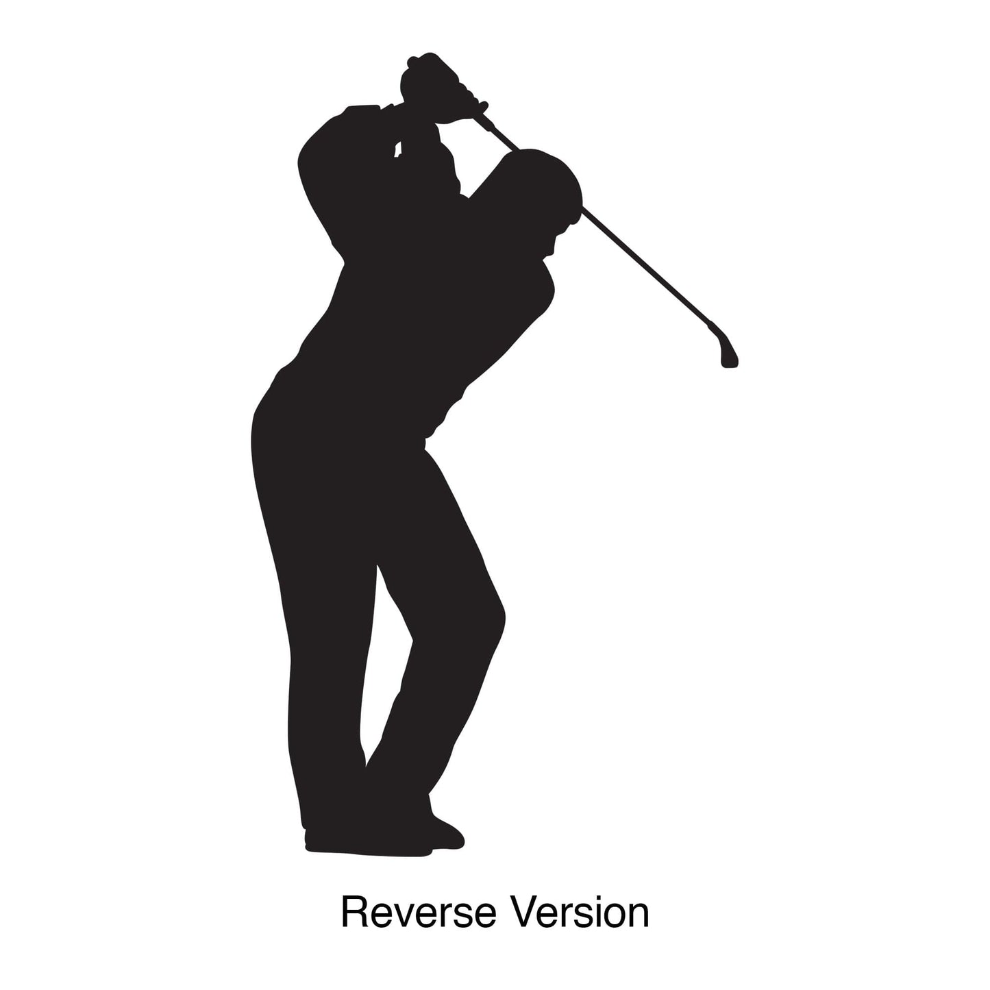 Golfer Wall Decal. Golf Swing Wall Decal Sticker. #220