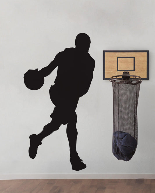 Basketball Player Dribbling Wall Decal Sticker. #340