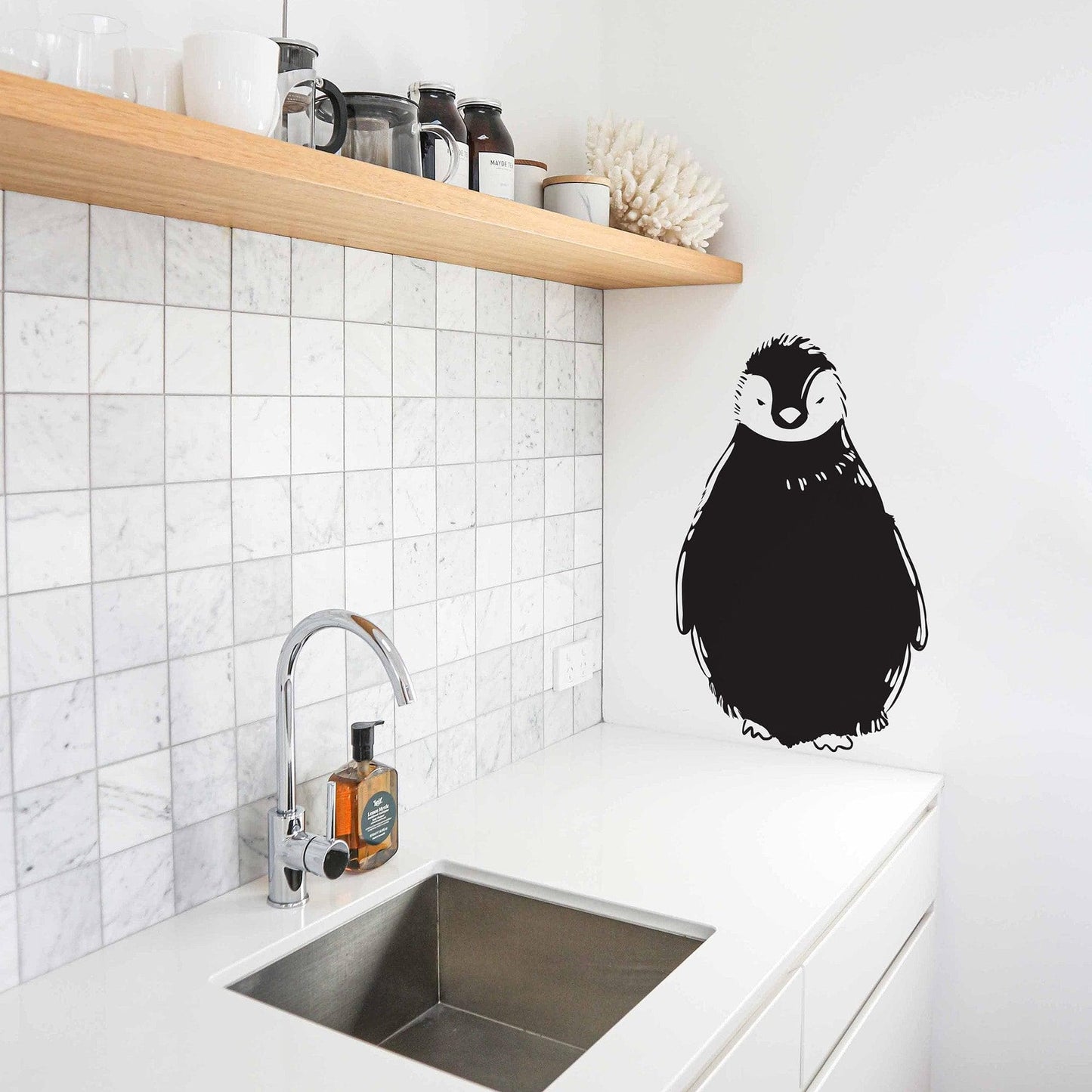 Penguin Wall Decal. Cute Baby Penguin. #388