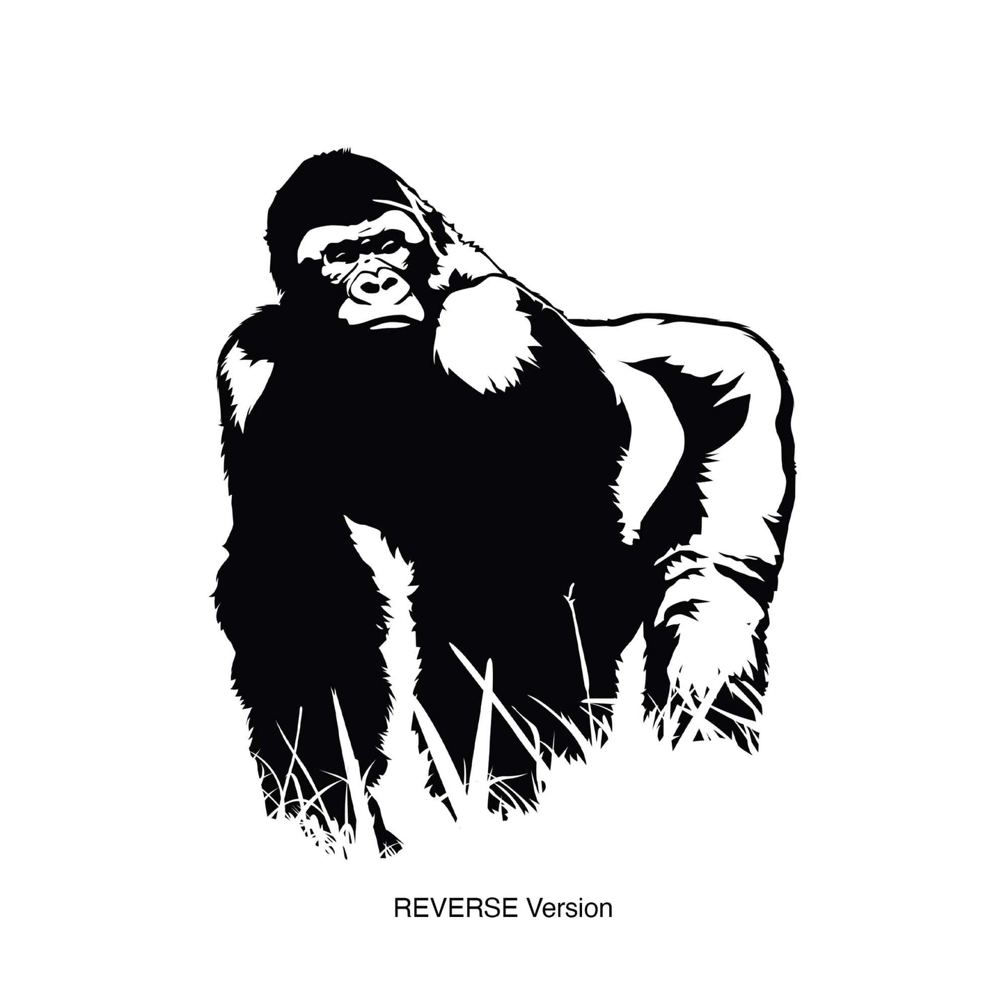 Safari Jungle Gorilla Wall Decal. #460