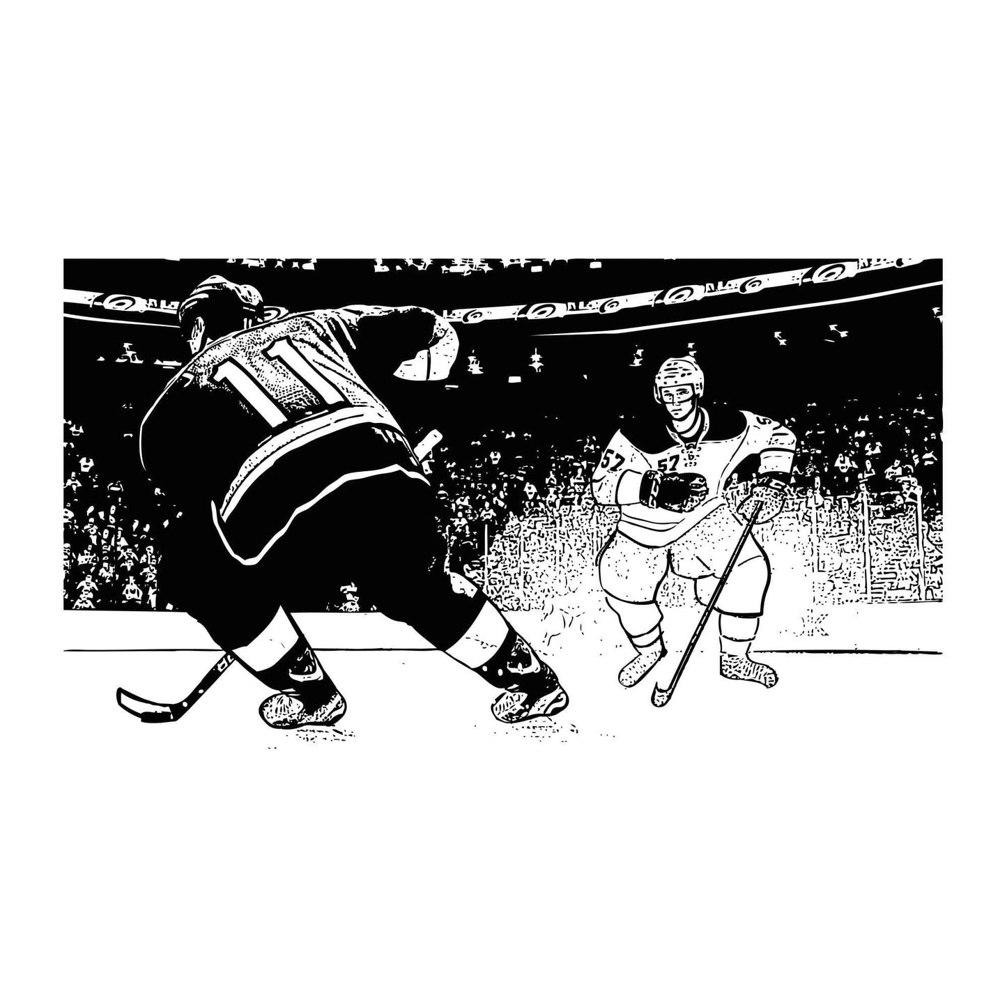 Hockey Game Wall Decal Sticker. #5088