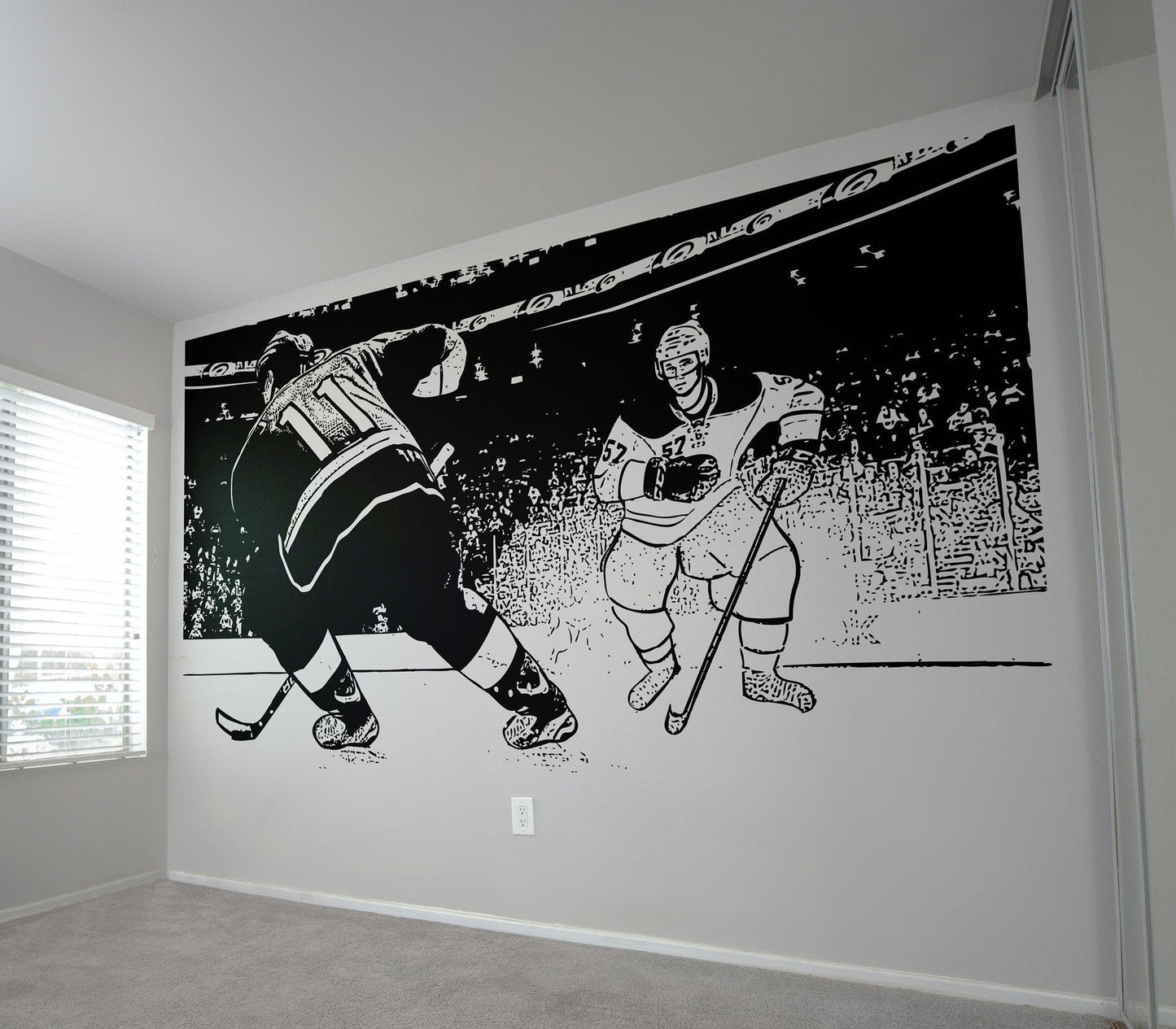 Hockey Game Wall Decal Sticker. #5088