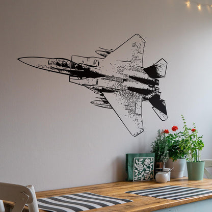 Military F15 Air Force Fighter Jet Wall Decal Sticker. #5098