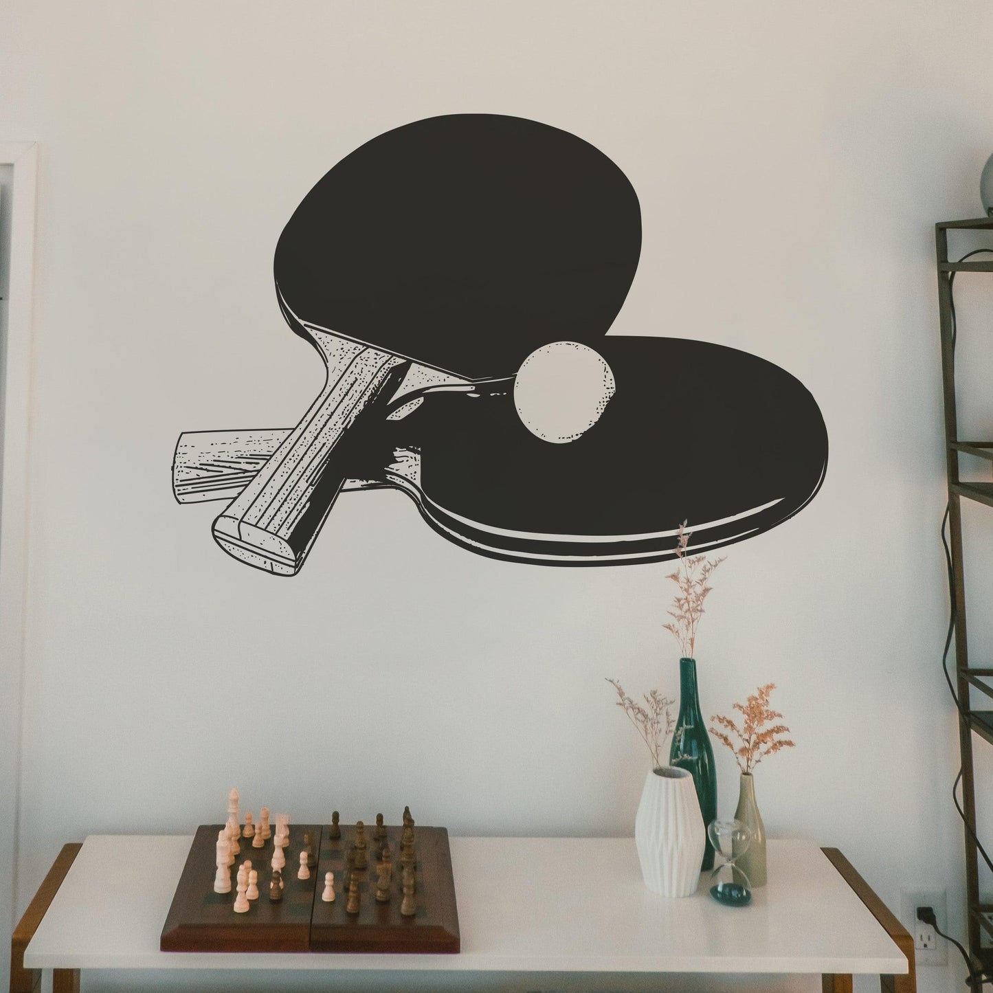 Ping Pong Paddles Wall Decal Sticker. #5110