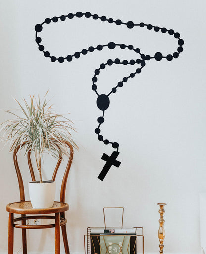 Rosary Bead Wall Decal Sticker #5424
