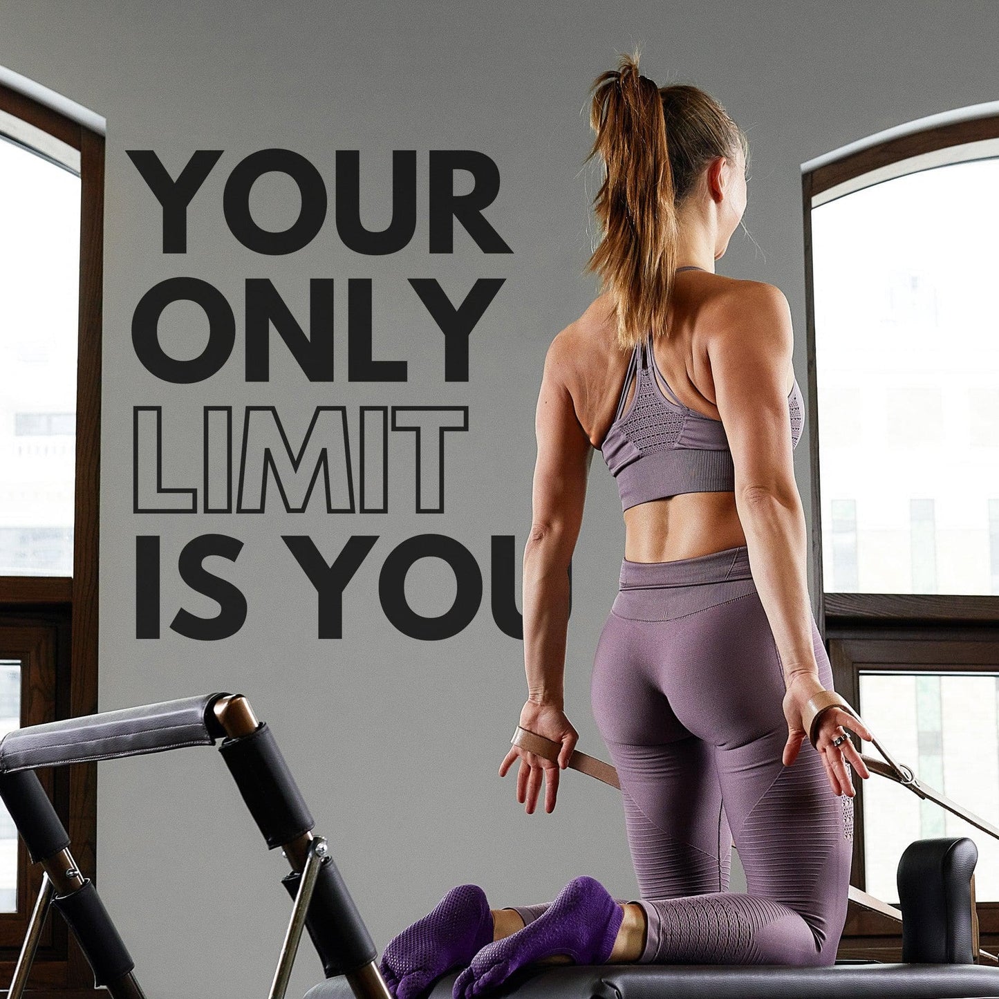 Motivational Gym Quote. Your Only Limit is You Workout Inspirational Words. #6625