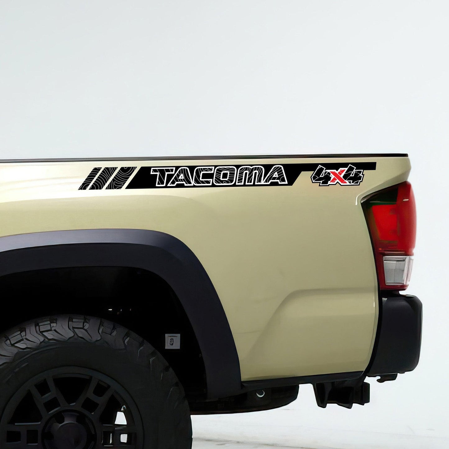4X4 Tacoma Outlander Graphic Decal. Set of 2. #6815