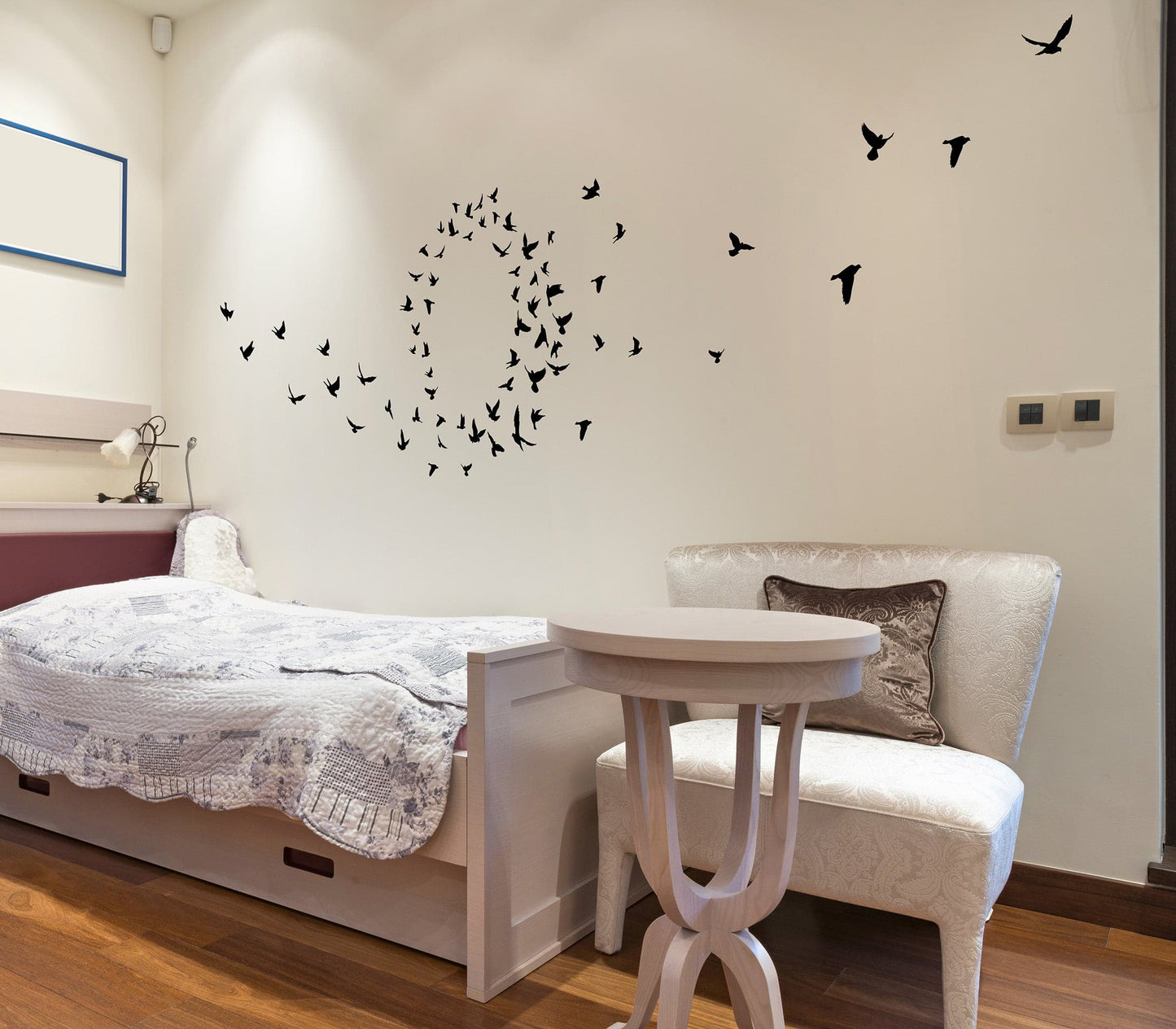 Birds Flying in Circular Pattern Wall Decal Sticker. #7030