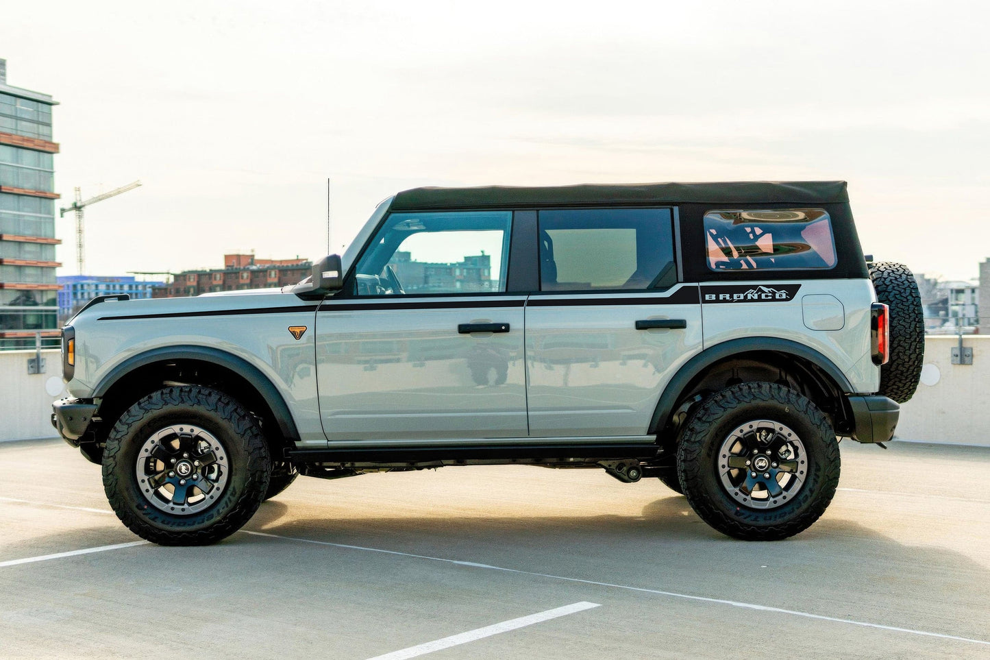 Offroad Overland Bronco Stripes Decal Sticker. #7035