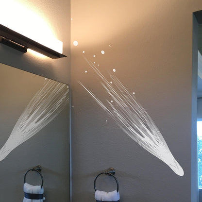 Space Comet Trail Vinyl Wall Decal Sticker. #GFoster161
