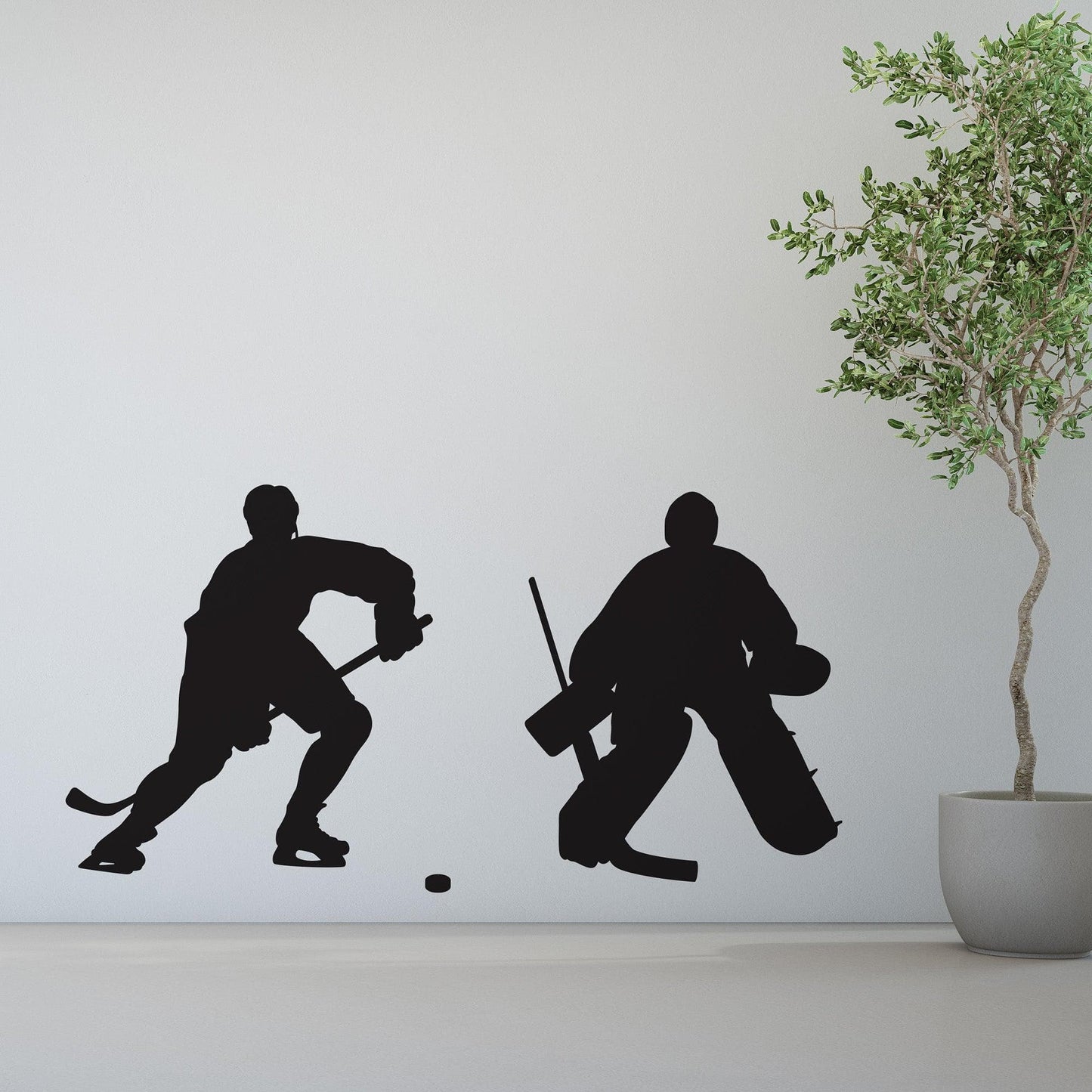 Hockey Players Wall Decal Sticker. #6722