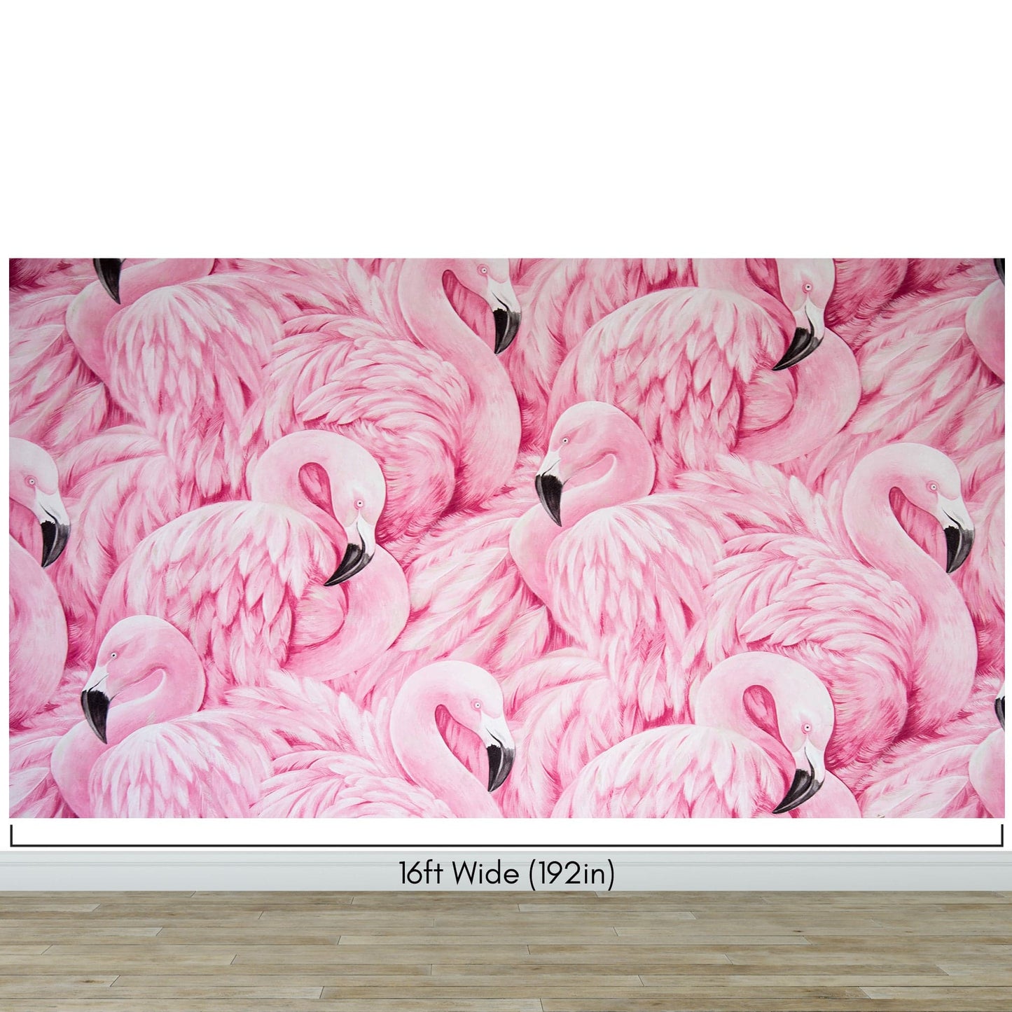 Pink Flamingos Wall Mural – Tropical Wall Art Wallpaper. #7075