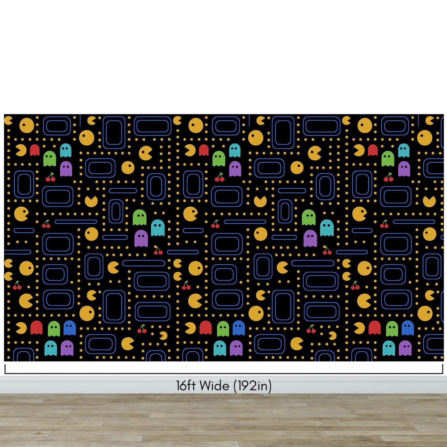 Pacman Wallpaper Mural. #7004