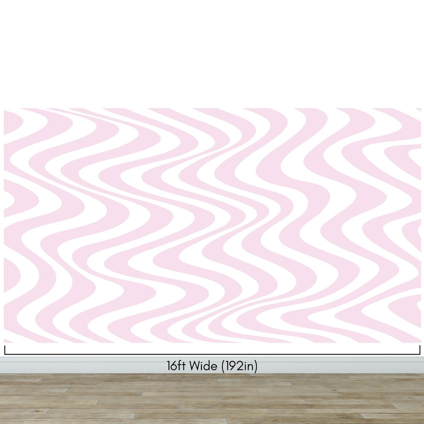 Pink Swirly Lines Abstract Wallpaper Mural. #6635