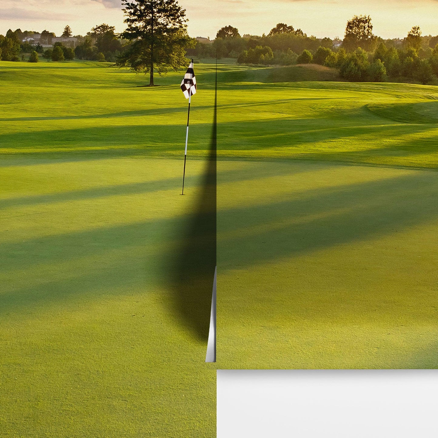 Golf Course Wallpaper. Sunset Over Golf Course. #6747