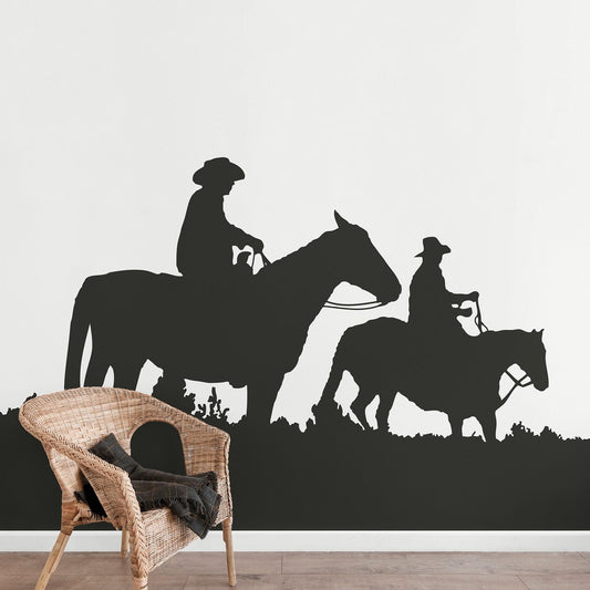 Horseback Riding Vinyl Wall Decal Sticker. Western Country Theme Decor. #OS_AA439