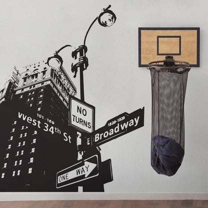 New York City Street Sign, West 34th Street and Broadway Wall Decal. #OSAA559s