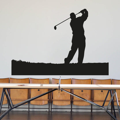 Golfer Wall Decal Sticker. Golf Swing Wall Decal. #OS_AA713