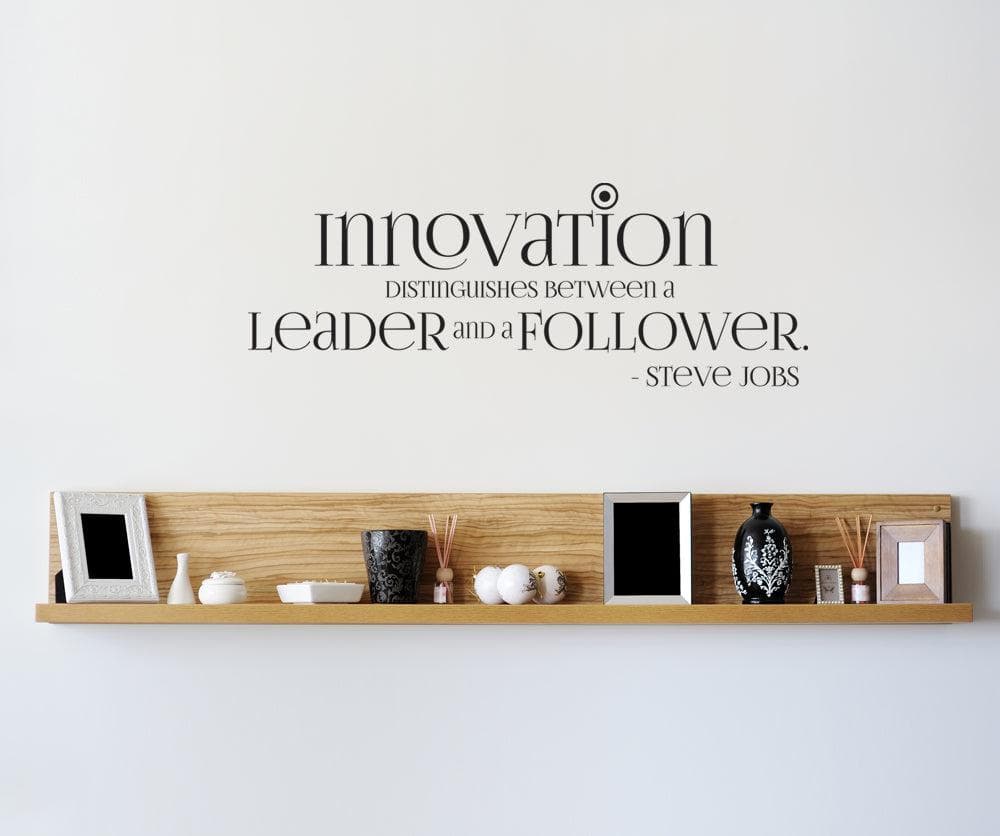Steve Jobs Innovation Quote: Innovation Distinguishes between a Leader and a Follower. #OS_DC510