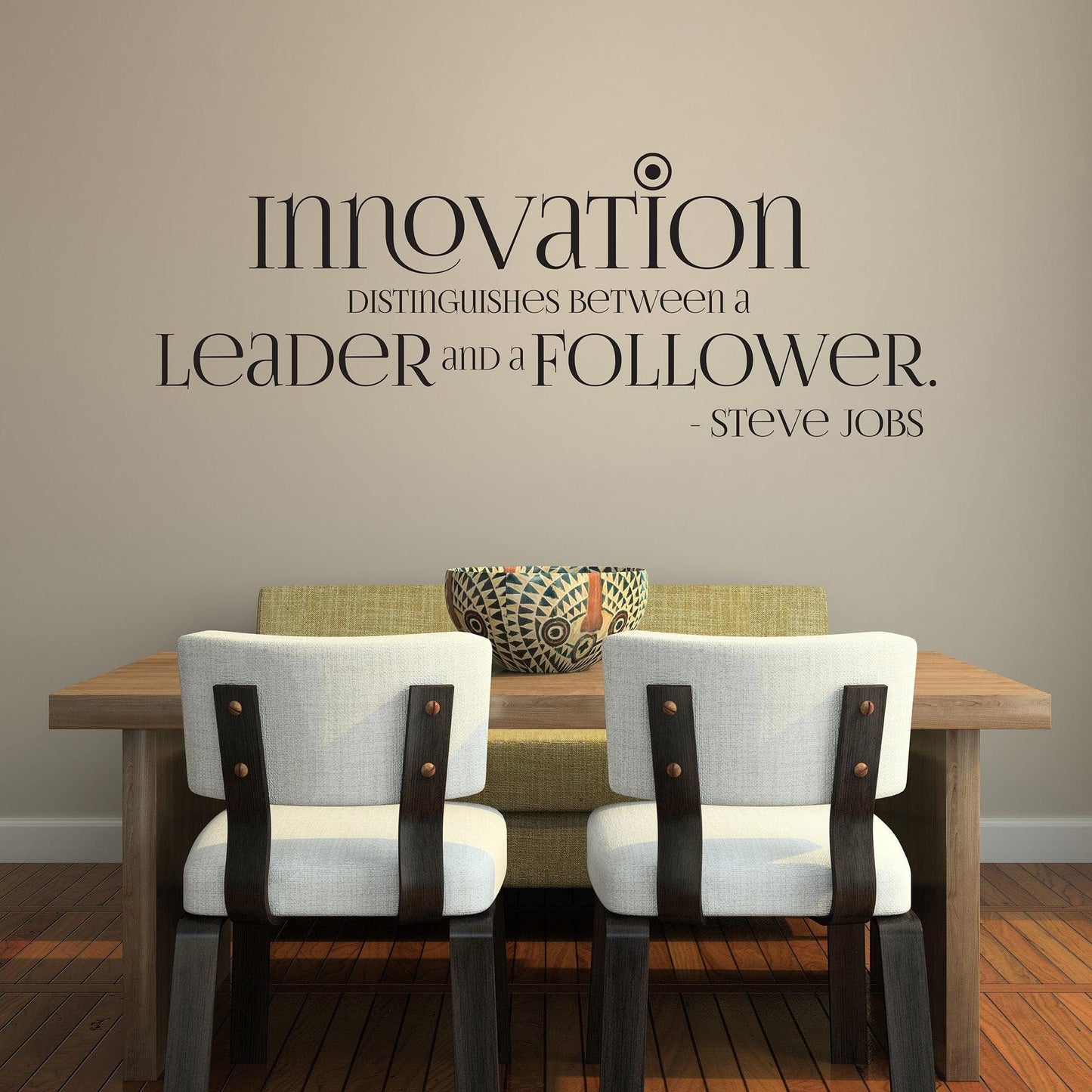 Steve Jobs Innovation Quote: Innovation Distinguishes between a Leader and a Follower. #OS_DC510
