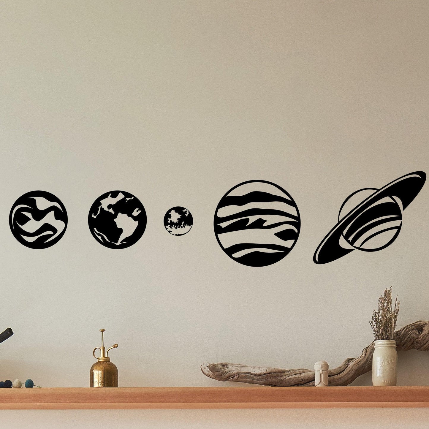 Solar System Wall Decal. Planets Wall Sticker. #OS_MG458