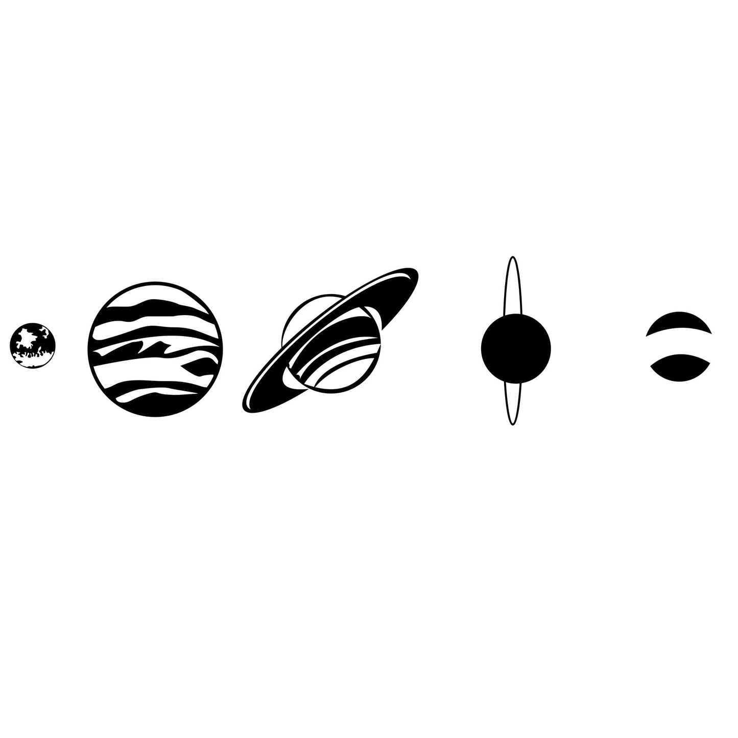 Solar System Wall Decal. Planets Wall Sticker. #OS_MG458