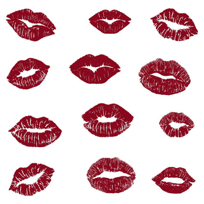12 Sexy Lips Wall Decal Sticker. Glamour Decor. #6672