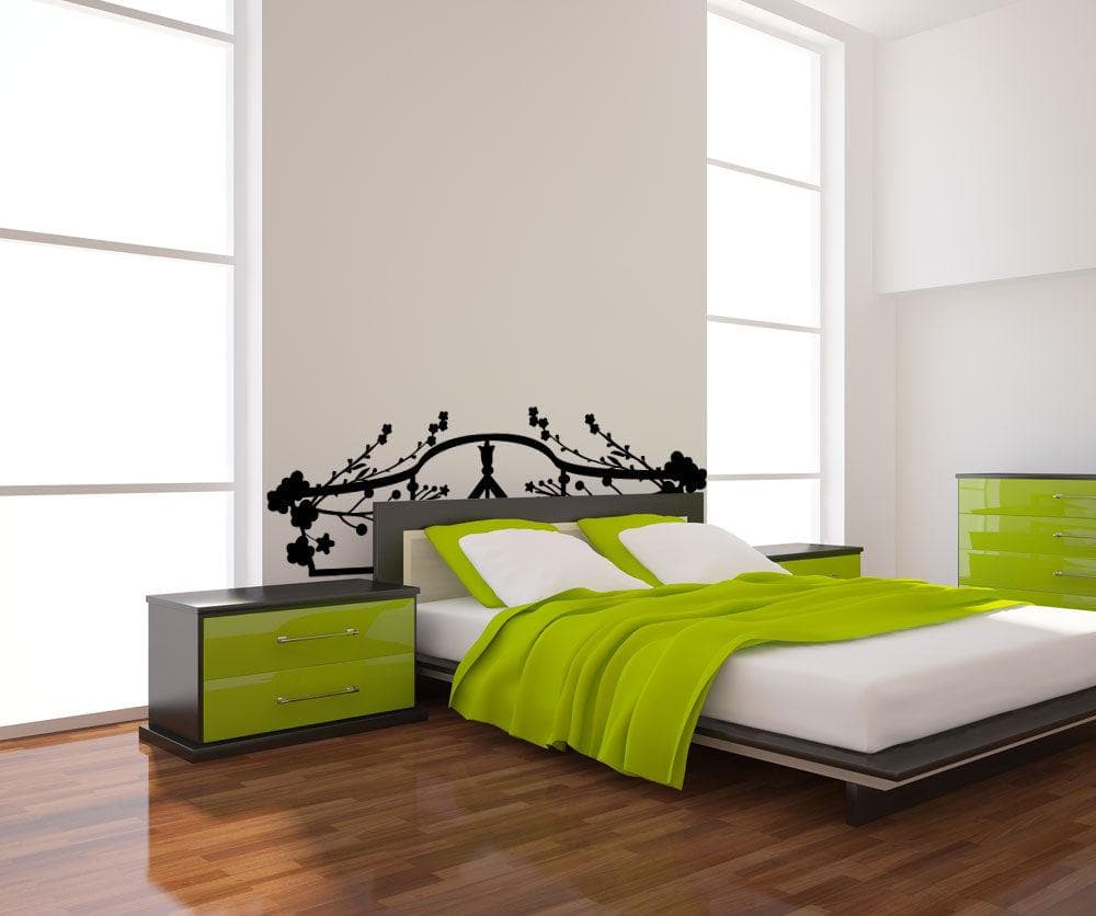 Bed Frame Vinyl Wall Decal Sticker. #OS_MG155