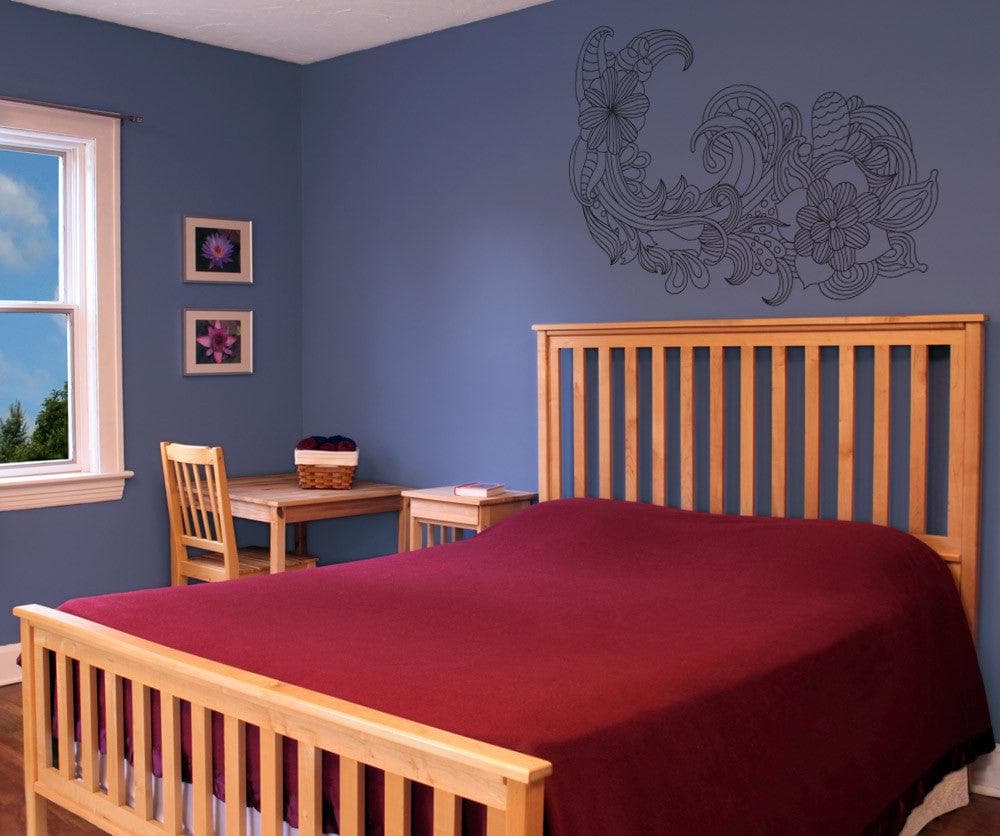 Vinyl Wall Decal Sticker Flower Wave #1008