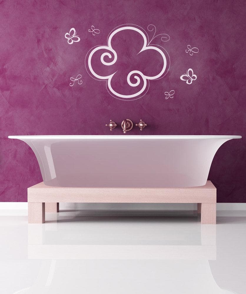Vinyl Wall Decal Sticker Butterflies and Bows #1018