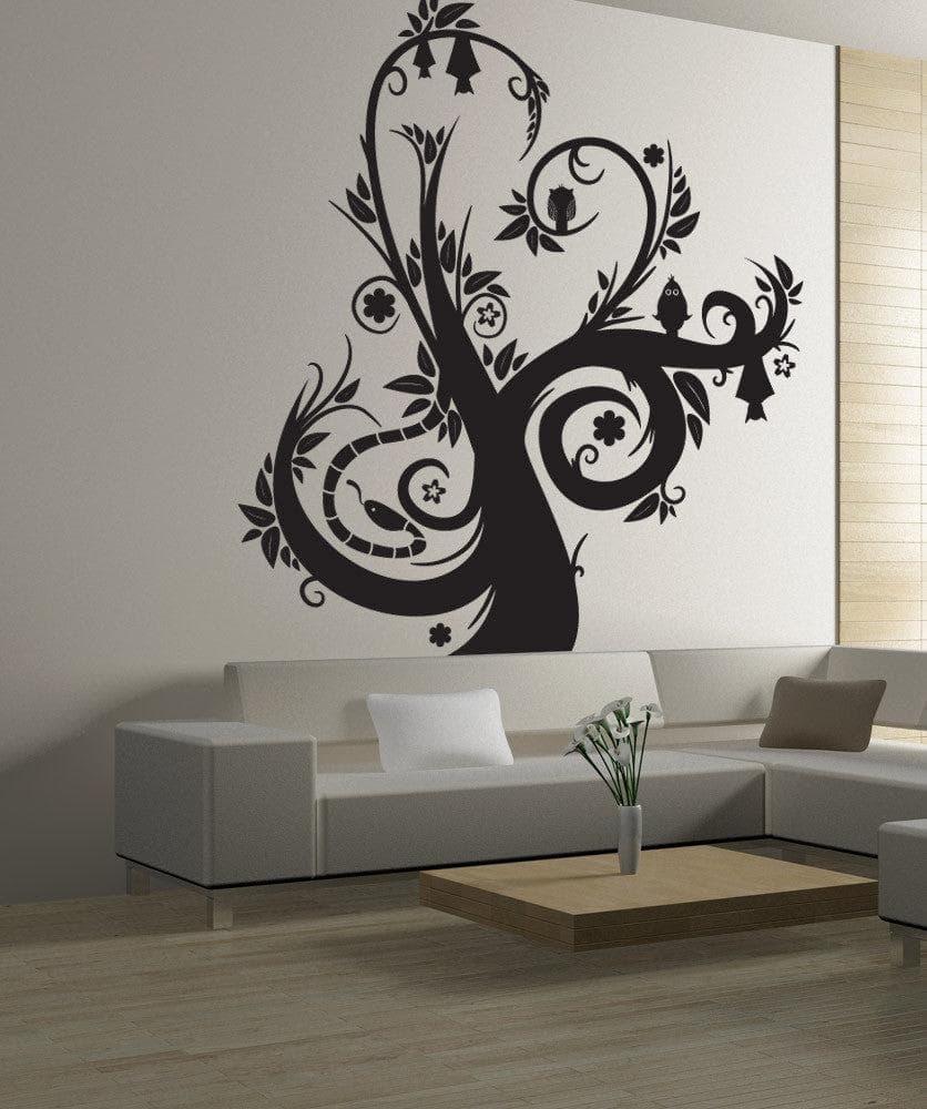 Spooky Abstract Tree Vinyl Wall Decal Sticker. #1025