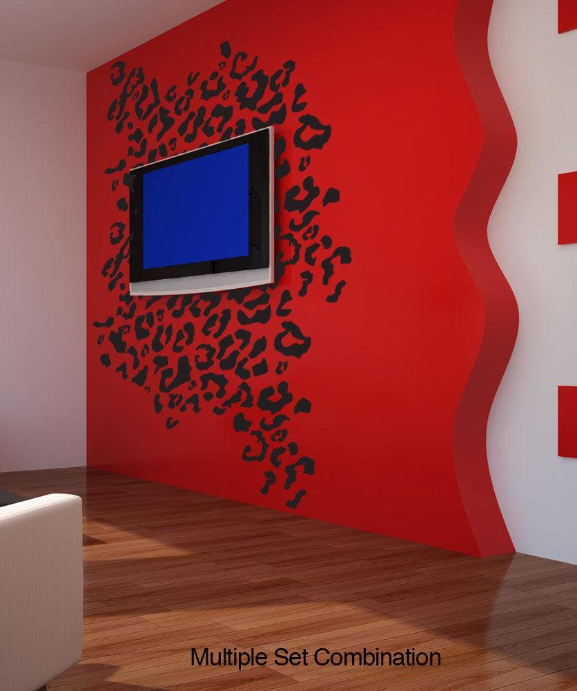 Leopard Print Vinyl Wall Decal Sticker. #1029