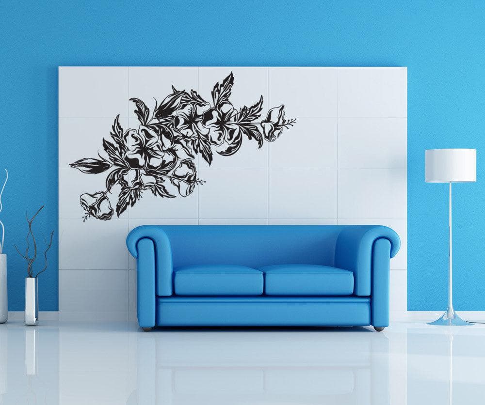 Vinyl Wall Decal Sticker Hawaiian Flowers #1037