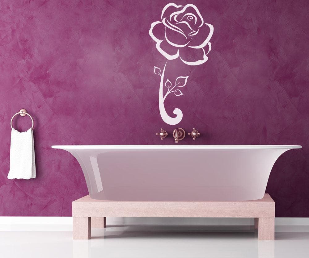 Vinyl Wall Decal Sticker Single Rose #1048