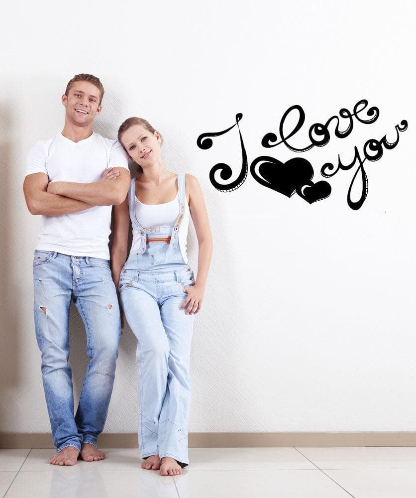 Vinyl Wall Decal Sticker I Love You #1049
