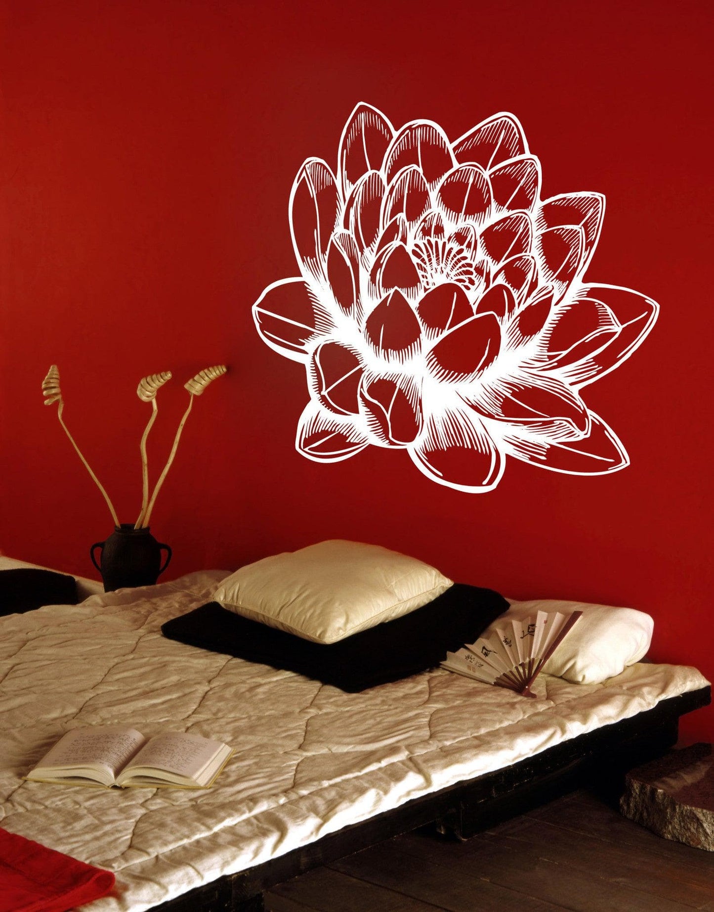 Vinyl Wall Decal Sticker Lotus Blossom #1074