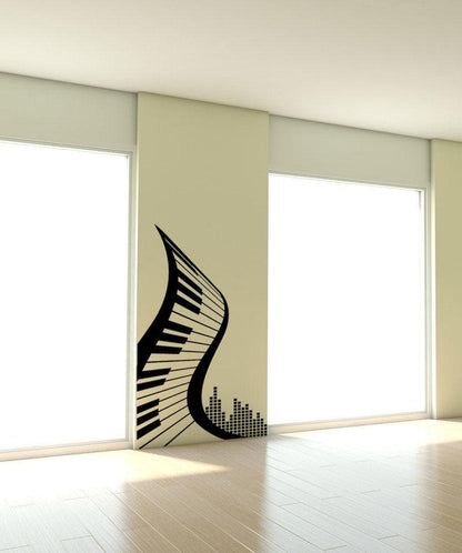 Abstract Piano Keyboard Vinyl Wall Decal Sticker. #1111