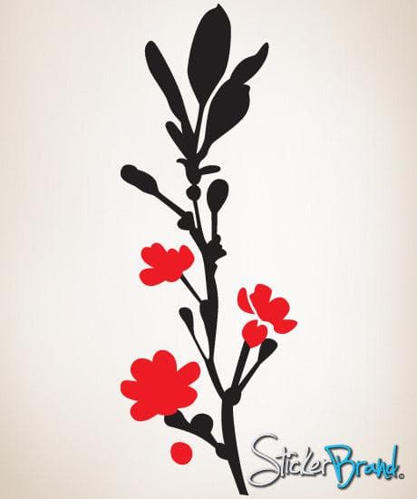 Vinyl Wall Decal Sticker Flower Design Floral #111
