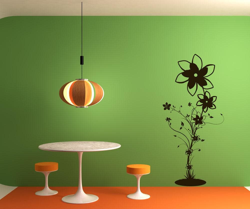 Vinyl Wall Decal Sticker Flower Plant #1120
