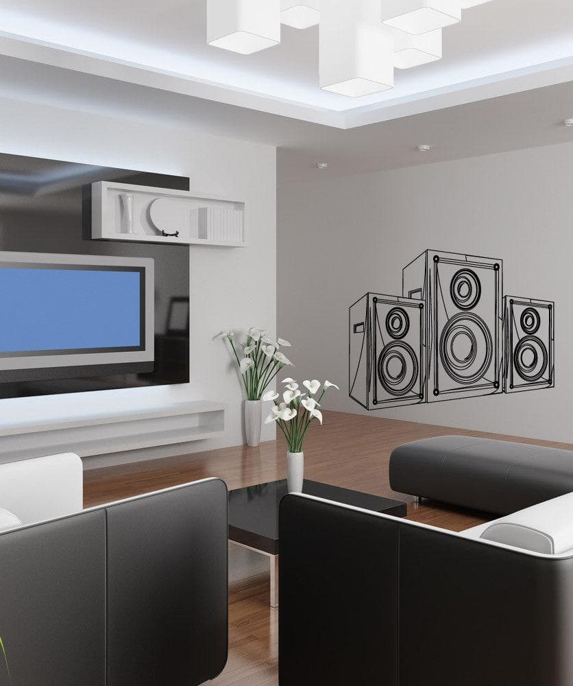 Vinyl Wall Decal Sticker Concert Speakers #1143
