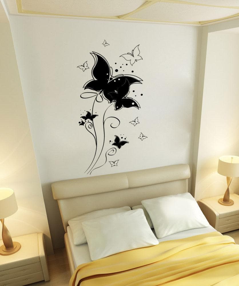 Vinyl Wall Decal Sticker Butterfly Balloons #1145